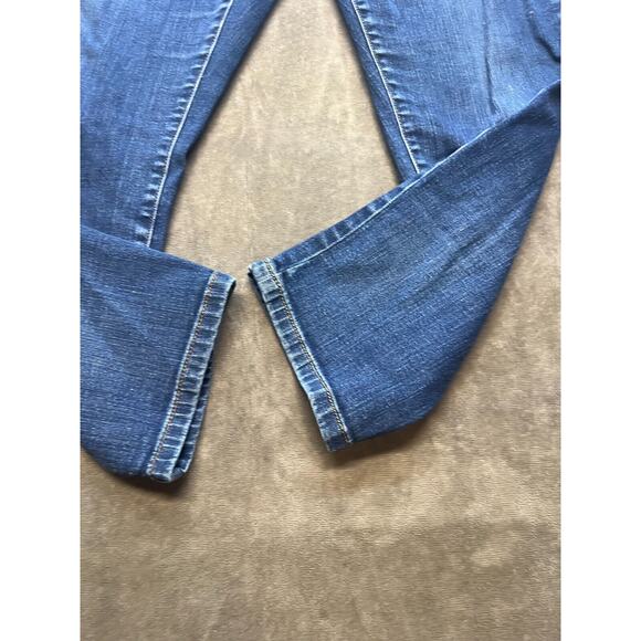 LRL Lauren Jeans Co. Ralph Lauren Women's Blue Straight Leg Denim Jeans 12 - Picture 2 of 5